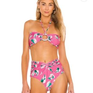 PatBO pink bandeau bikini
